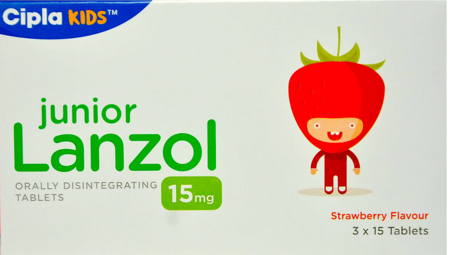 LANZOL-JUNIOR 15MG TABS