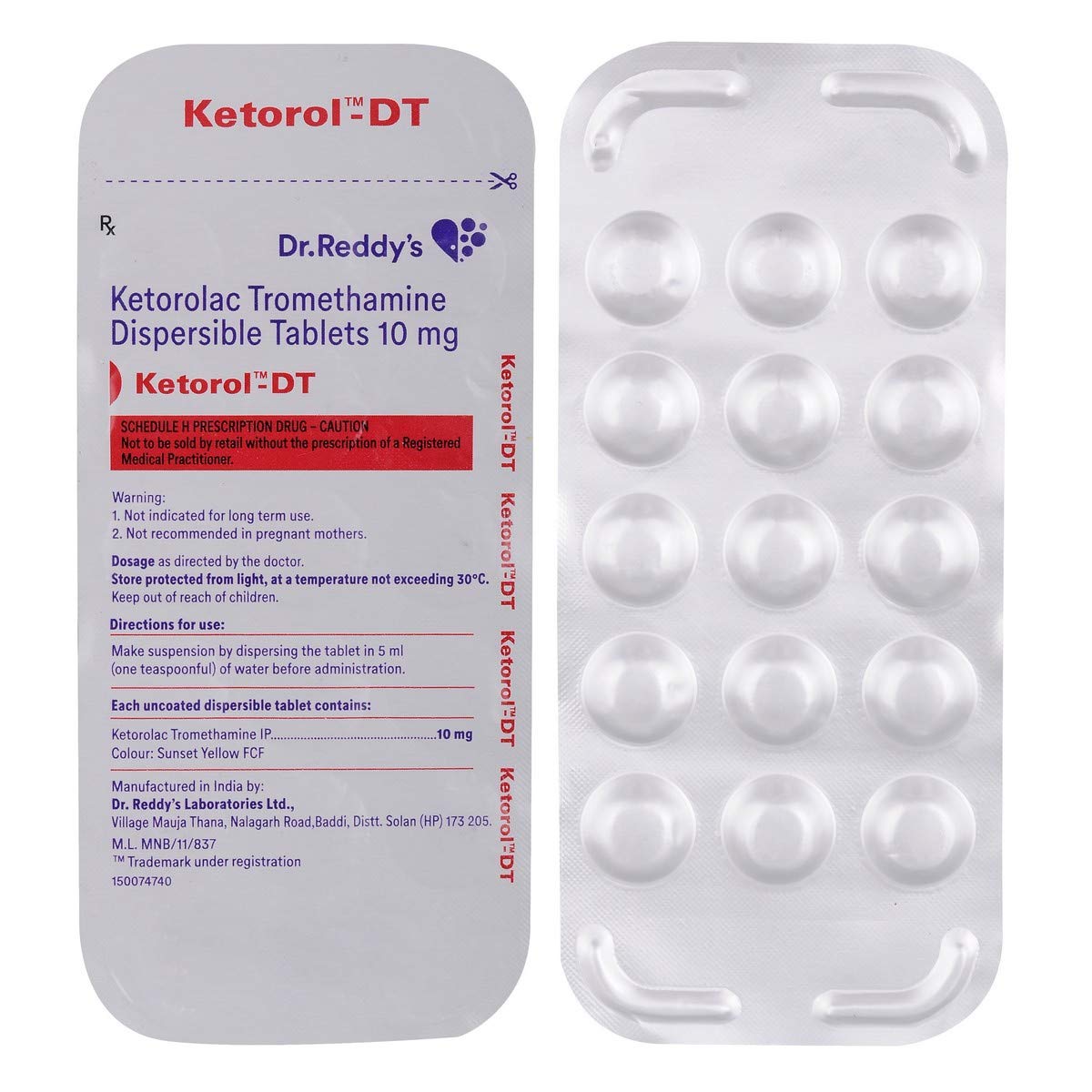 KETOROL DT TABS
