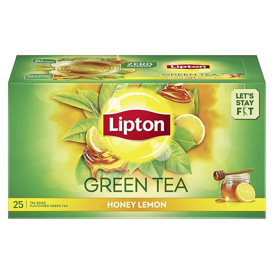 Aqua Lemon And Honey Green Tea Bags 25s