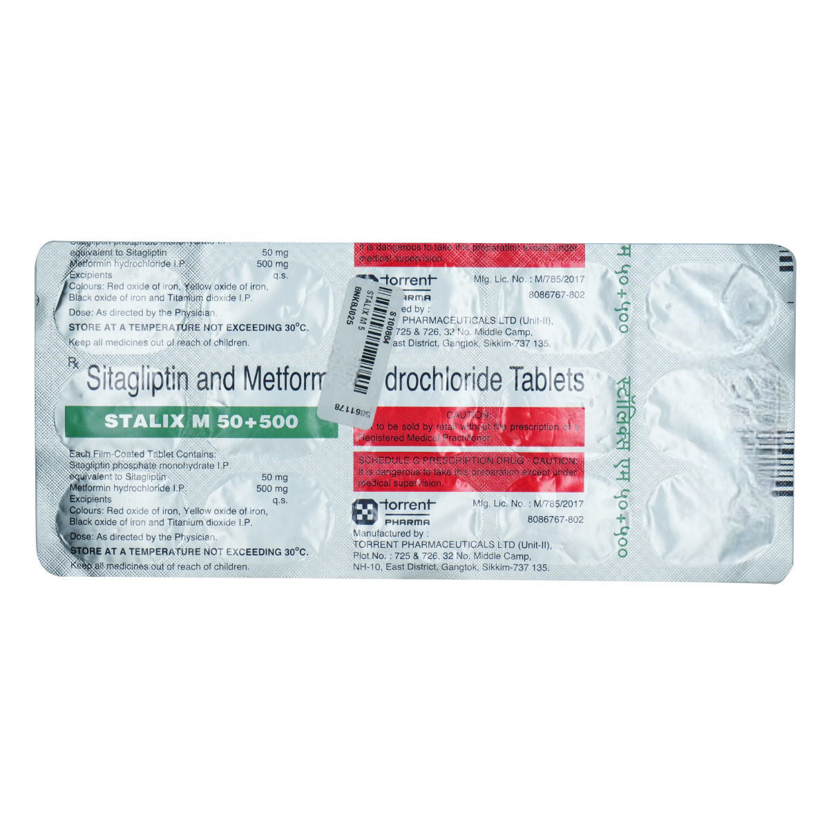 STALIX M 50+500MG TABS