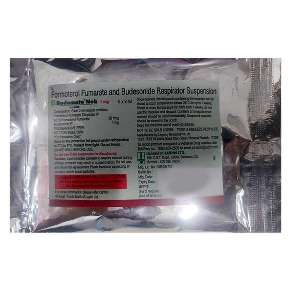 BUDAMATE-NEB 1MG 2ML