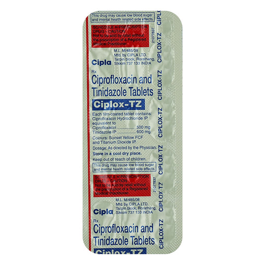 CIPLOX TZ TABS