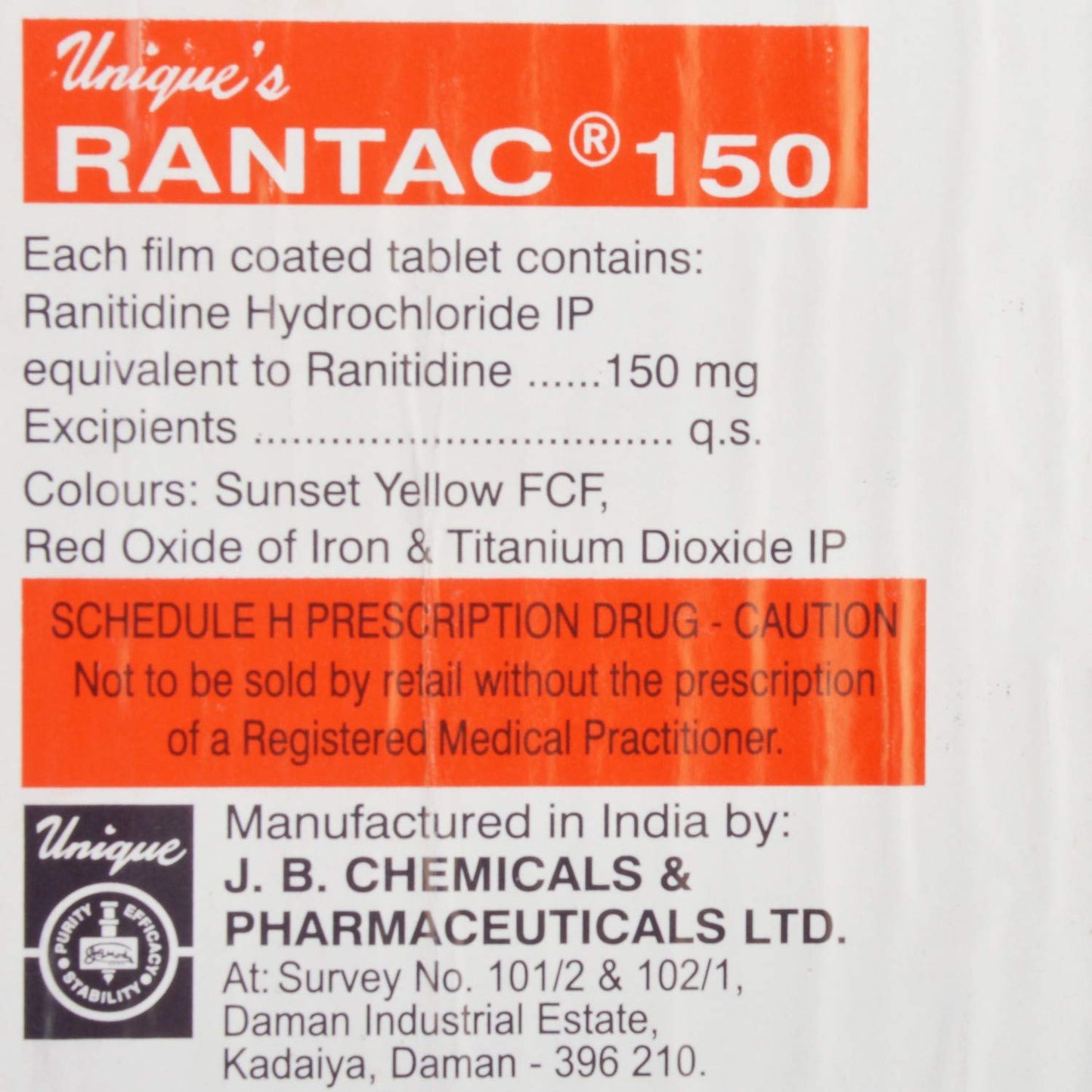 RANTAC-150MG TAB