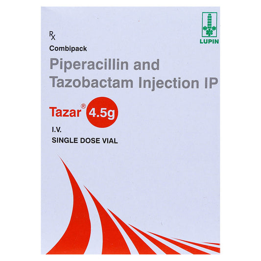 TAZAR 4.5GM INJ VIAL