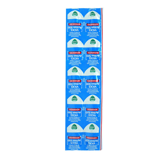 Vicks Action 500mg Tablet 10s
