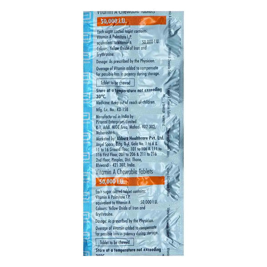 VITAMIN A CHEWABLE TABS