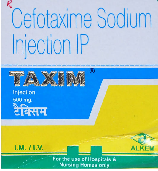 TAXIM 500MG INJ VIAL