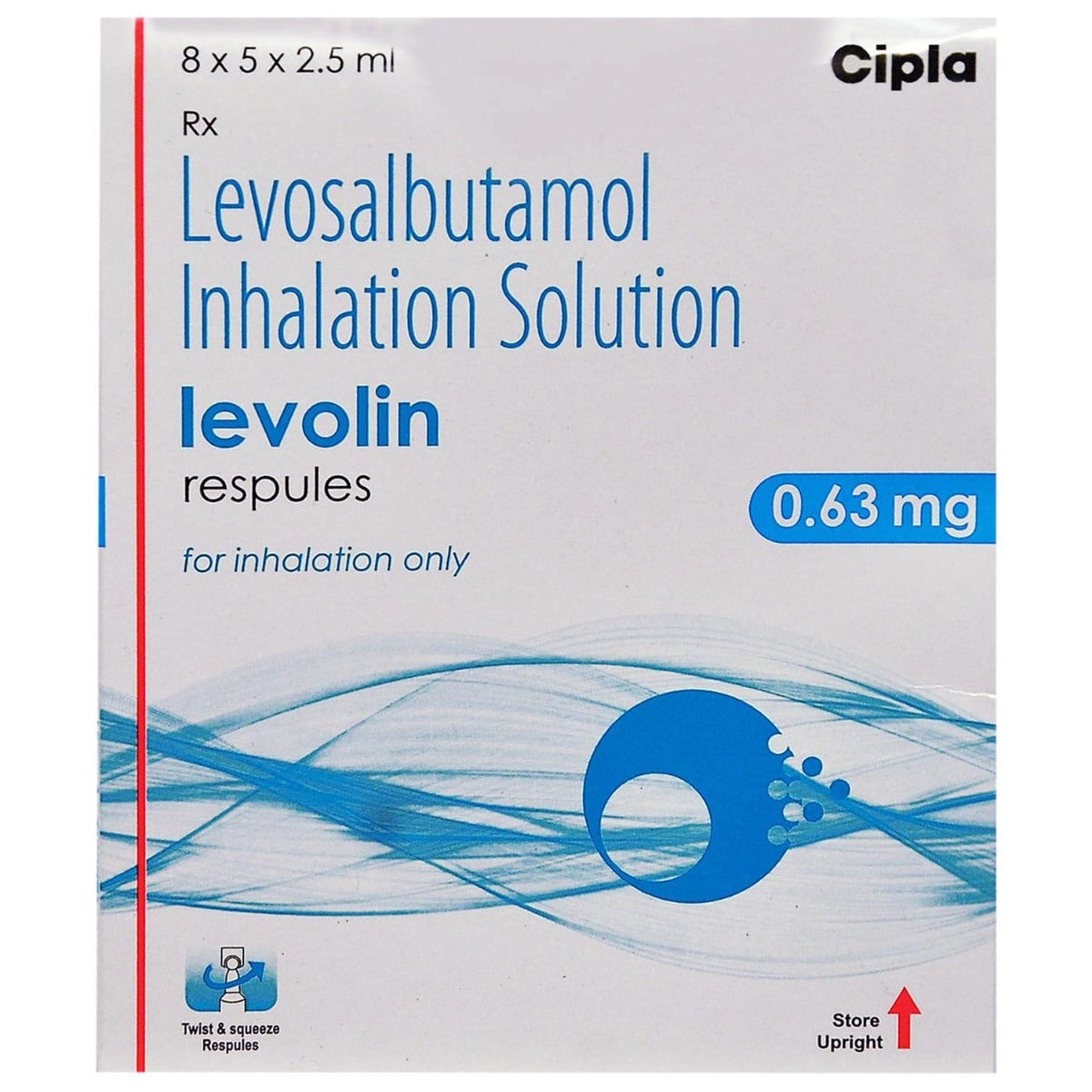 LEVOLIN-0.63MG RESPULES 2.5ML